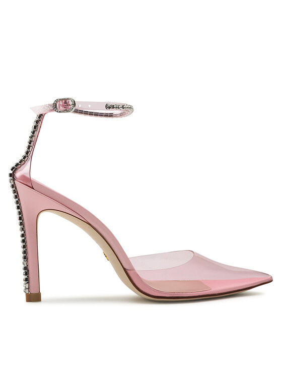 Sandale Stuart Weitzman Stuart Glam 100 Strappm SC002 Light Pink/Cotton Candy/Clear