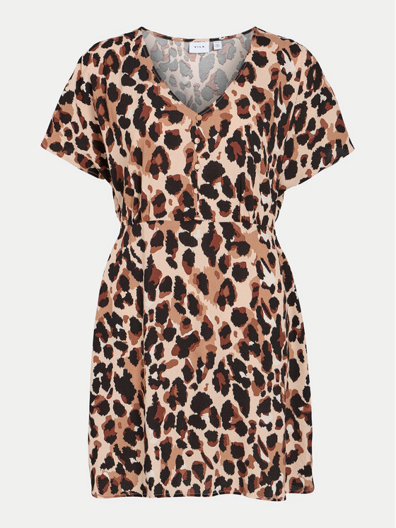Vila Vila Повсякденна сукня Moashly 14089472 Коричневий Loose Fit