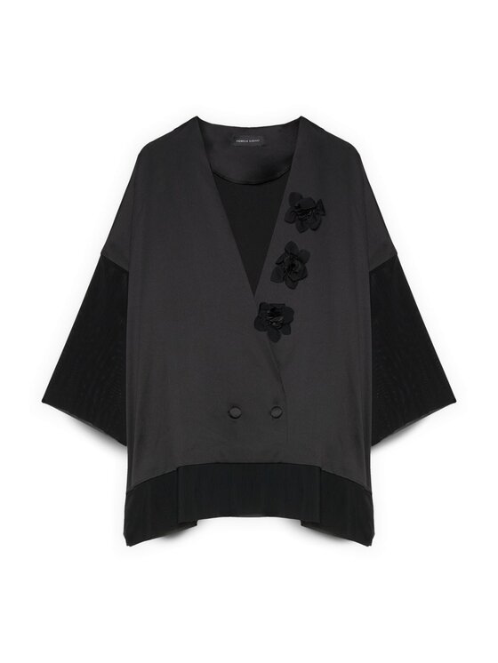 Fiorella Rubino Fiorella Rubino Marynarka R013L000343N033 Czarny A-Line Fit