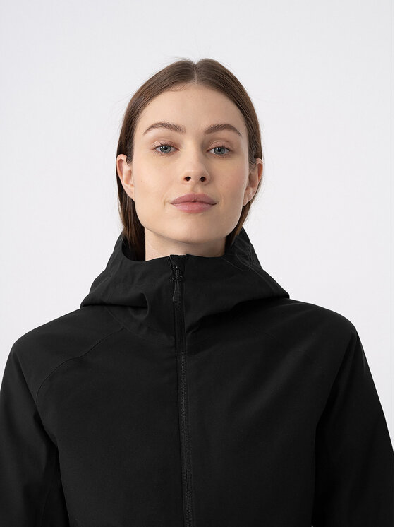 4F 4F Skijaška jakna 4FAW23TTJAF363 Crna Slim Fit