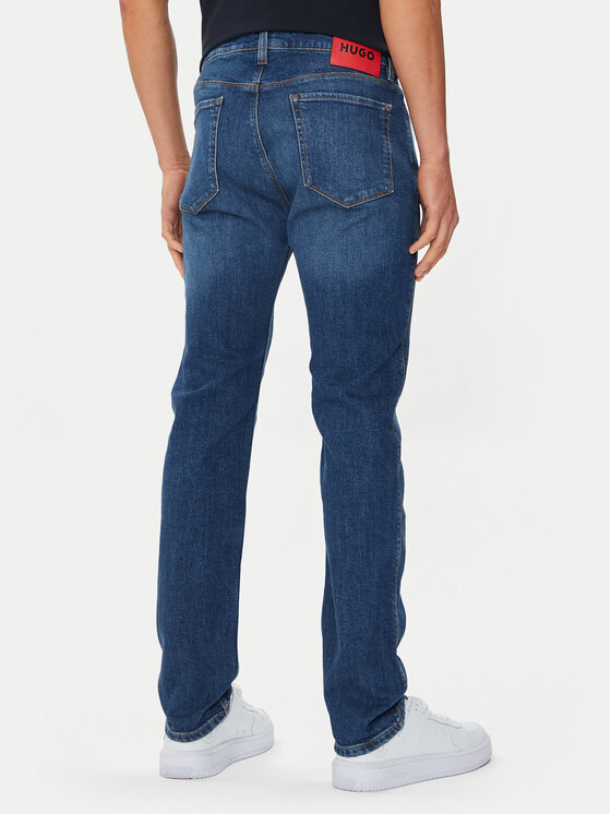 HUGO Hugo Džínsy 708 50511330 Modrá Slim Fit
