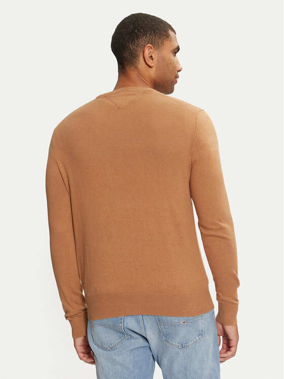 Tommy Hilfiger Tommy Hilfiger Sweter MW0MW28046 Brązowy Regular Fit