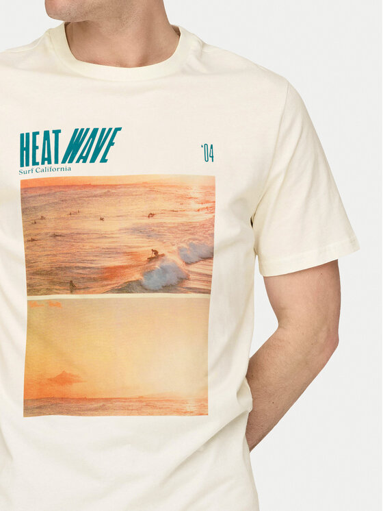 Only & Sons Only & Sons T-shirt Magdy 22029454 Bijela Regular Fit
