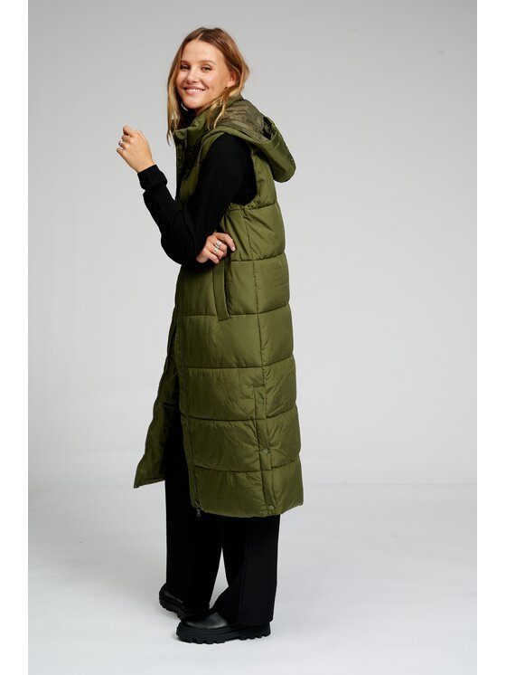 TeeShoppen TeeShoppen Kamizelka 'Basic Collection' Zielony Regular Fit