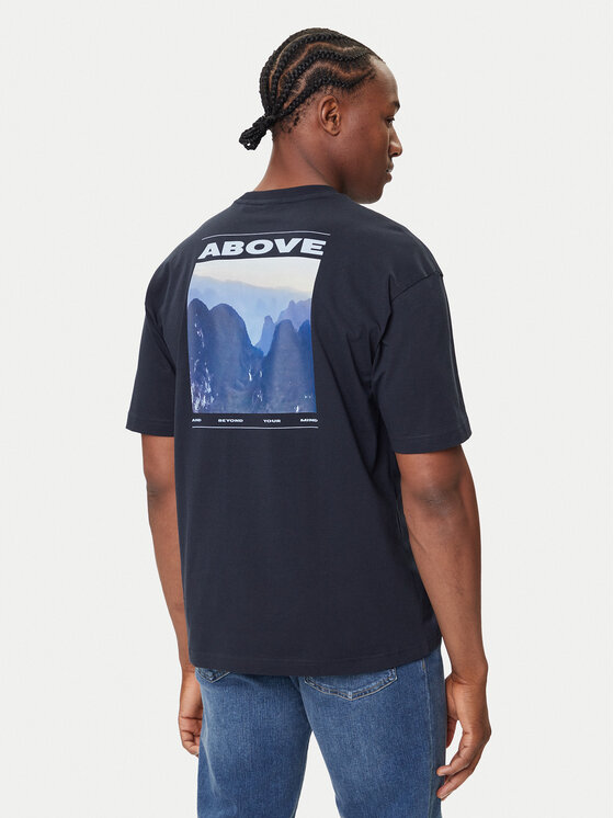 BOSS BOSS T-krekls Te_Move 50547087 Tumši zils Relaxed Fit