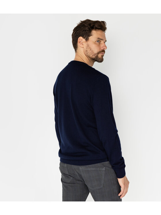 Lee Cooper Lee Cooper Sweter LOKI Granatowy Regular Fit