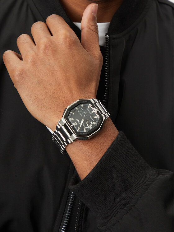 Timex Timex Zegarek UFC Colossus TW2V84600 Srebrny