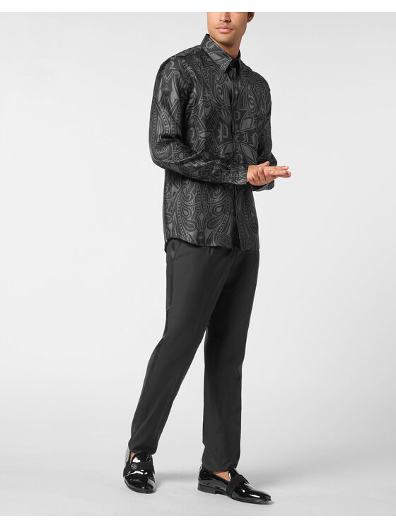 PHILIPP PLEIN PHILIPP PLEIN Koszula 26111 Czarny Regular Fit