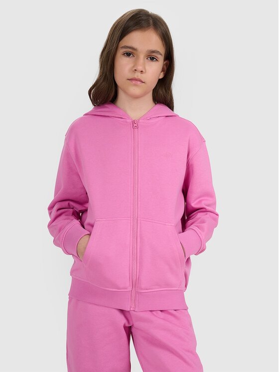 4F 4F Bluza 4FJRAW25TSWSF2466-54S Różowy Regular Fit