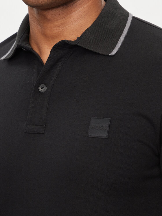 BOSS Boss Polo Passertip 50507699 Czarny Slim Fit