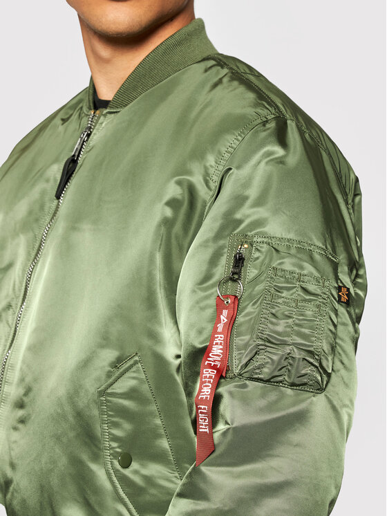 Alpha Industries Alpha Industries Яке бомбър Ma-1 100101 Зелен Regular Fit