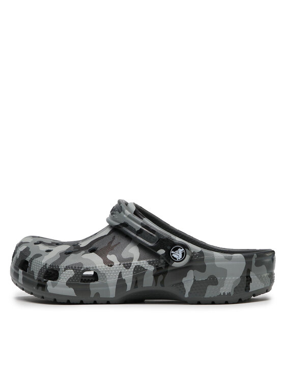 Crocs Crocs Klapki Classic Printed Camo Clog 206454 Szary