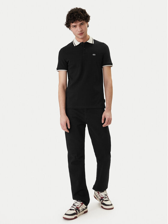Armani Exchange Armani Exchange Polo XM002350 AF10366 UC001 Czarny Regular Fit