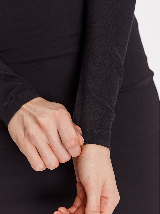 Tommy Jeans Tommy Jeans Sukienka codzienna Tjw Serif Linear Ls Bodycon DW0DW15347 Czarny Bodycon Fit