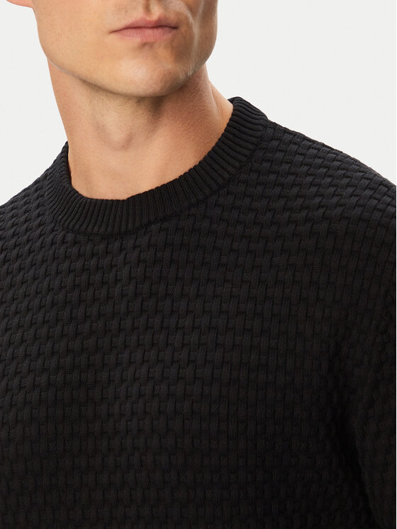 HUGO HUGO Megztinis Sylas 50570271 Juoda Regular Fit