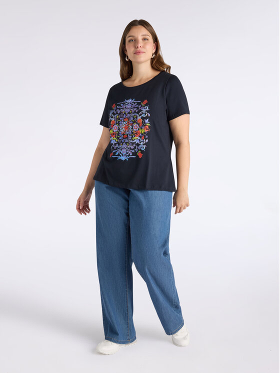 Fiorella Rubino Fiorella Rubino T-Shirt G00XL008791N034 Niebieski Regular Fit