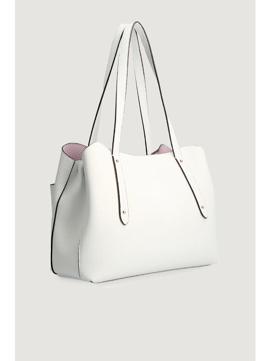 Guess Guess Borsa ECO BRENTON GIRLFRIEND SATCHEL Bianco