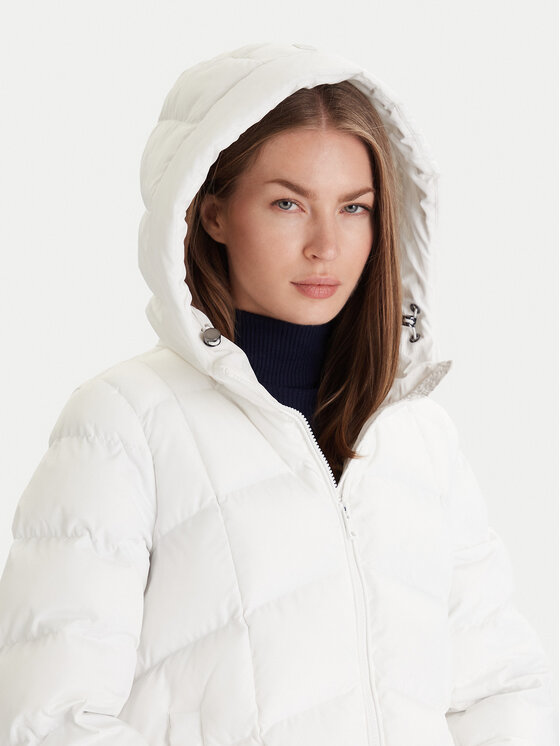 Geox Geox Žieminė striukė Anylla W4628P T3144 F1680 Balta Regular Fit