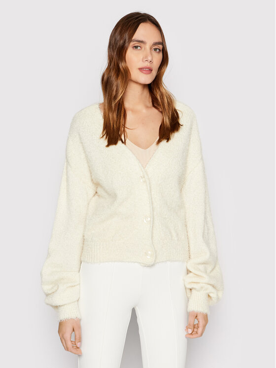 NA-KD Cardigan Knitted 1018-008608-0244-003 Galben Oversize