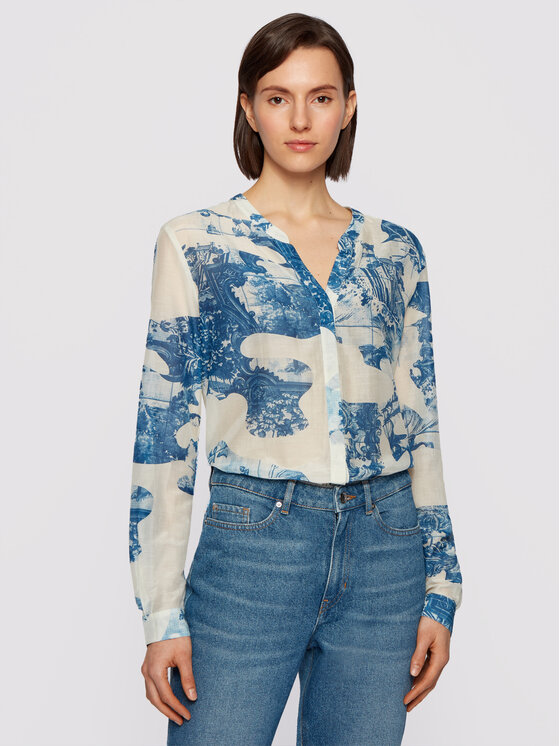 BOSS Boss Ing C_Befelize_9 50448832 Kék Relaxed Fit