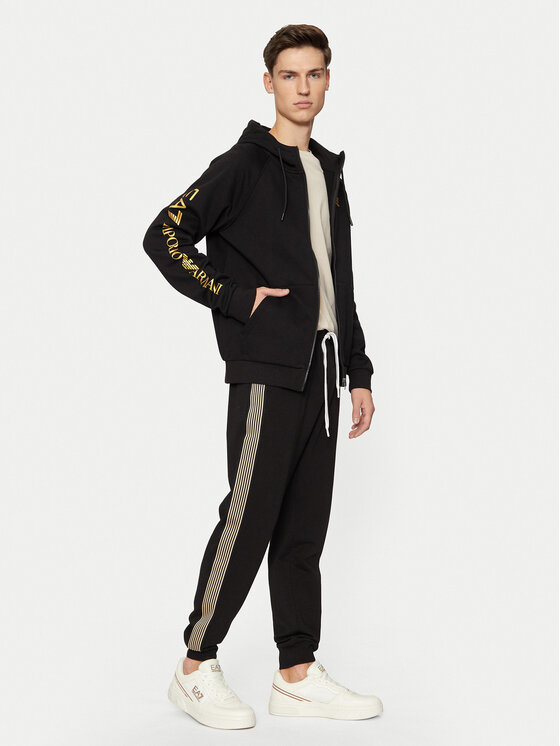 EA7 Emporio Armani EA7 Emporio Armani Суитшърт 8NPM22 PJ07Z 0208 Черен Regular Fit