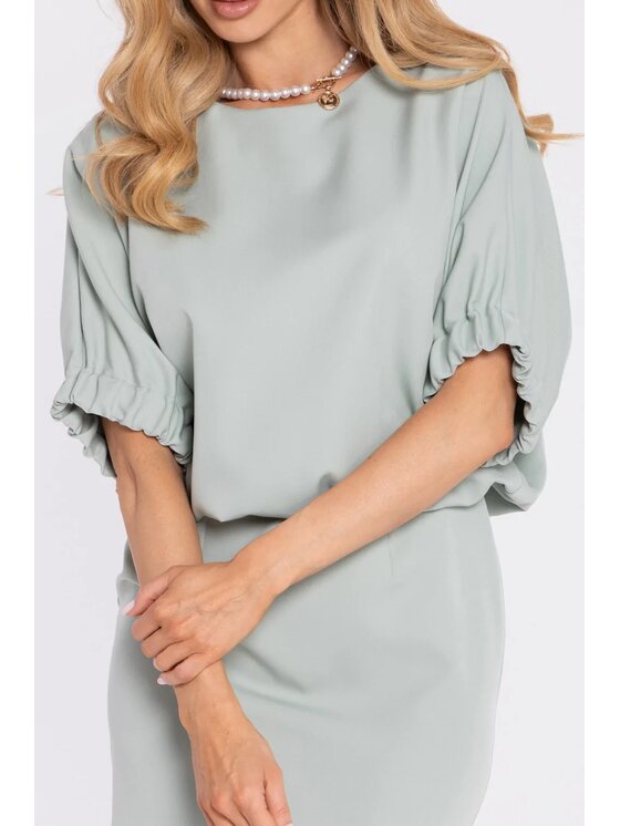 Made of Emotion Made of Emotion Abito da cocktail M904 Verde chiaro Oversize