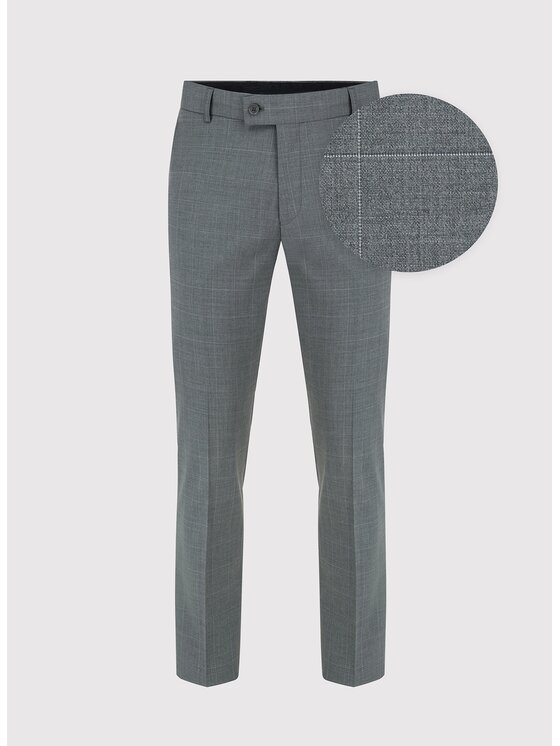 Pako Lorente Pako Lorente Spodnie garniturowe P24SF-6G-007 Szary Super Slim Fit