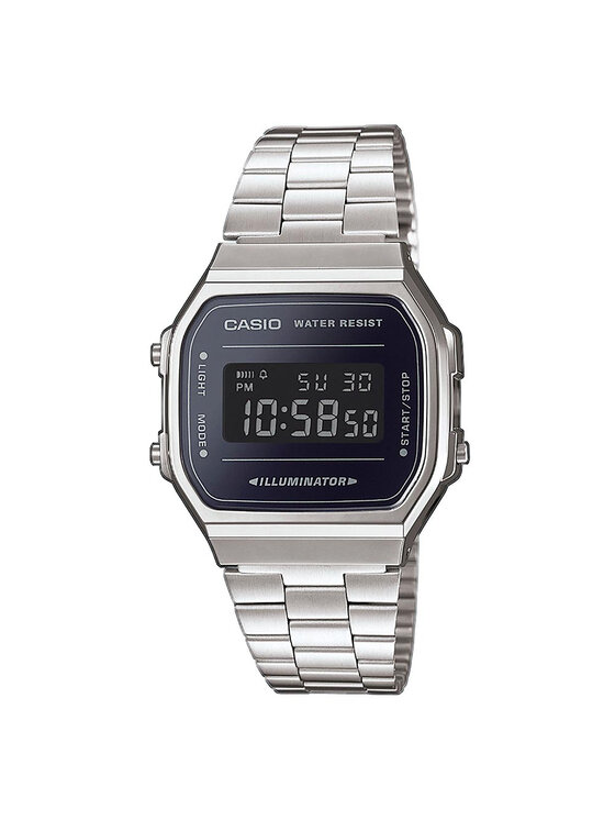 Casio Zegarek Vintage A168WEM-1EF Srebrny