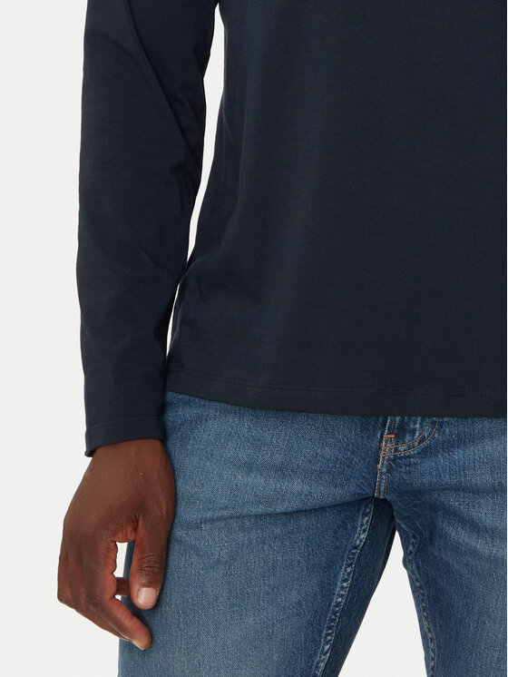 BOSS Boss Pikkade varrukatega T-särk Mix&Match 50515390 Tumesinine Regular Fit