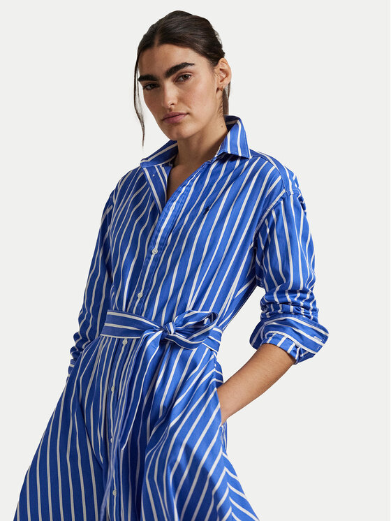 Polo Ralph Lauren Polo Ralph Lauren Košeľové šaty 211891428004 Modrá Regular Fit