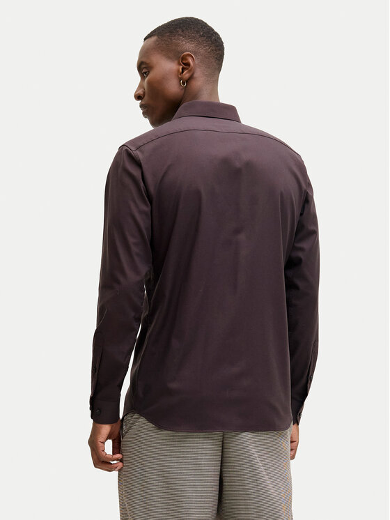 Jack & Jones Jack & Jones Košile Parker 12227385 Bordó Slim Fit