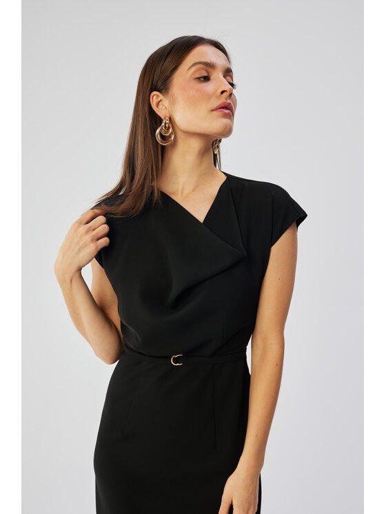 Stylove Stylove Večerní šaty S362 Černá Comfortable Fit