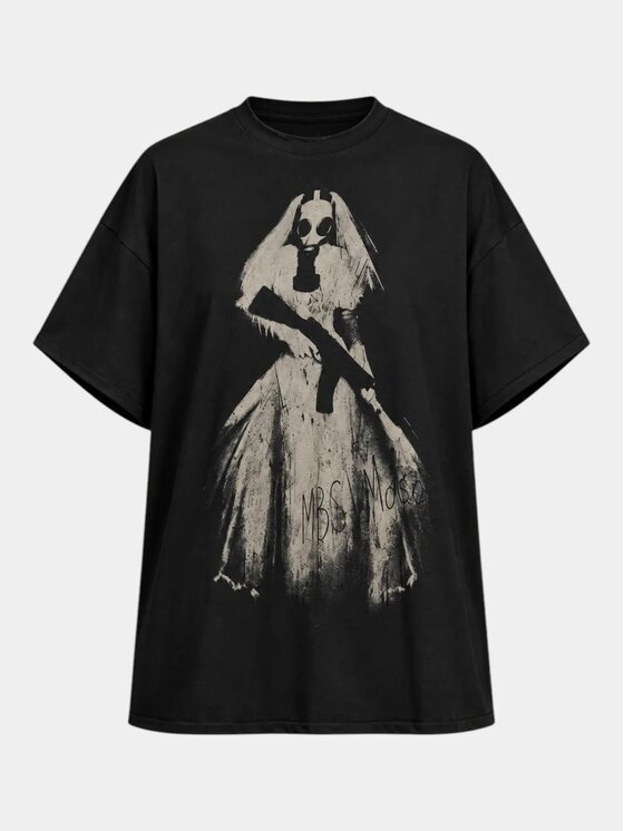MADE BY SOCIETY MADE BY SOCIETY T-Shirt Noir Élément - T27904 Czarny Basic Fit