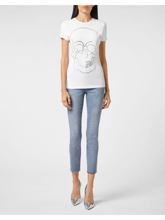 PHILIPP PLEIN PHILIPP PLEIN T-Shirt 8623 Biały Regular Fit