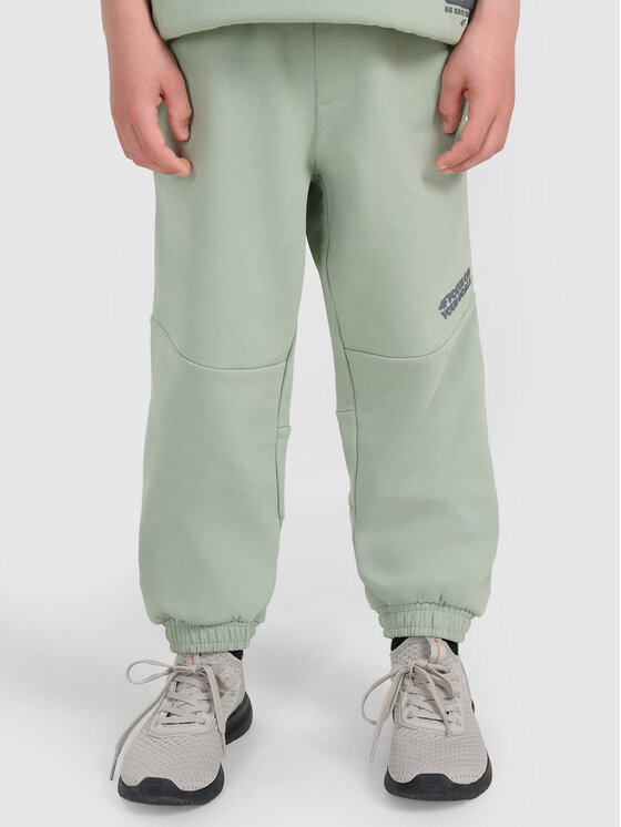 4F 4F Spodnie dresowe SELF CARE Khaki Regular Fit