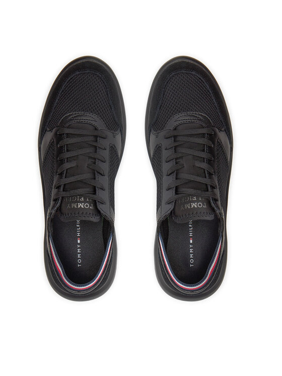 Tommy Hilfiger Tommy Hilfiger Laisvalaikio batai Lightweight Cup Seasonal Mix FM0FM04961 Juoda