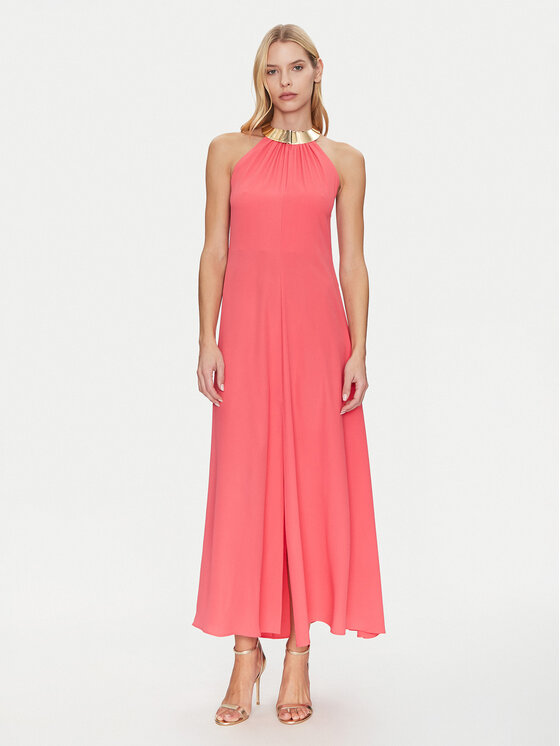 Simona Corsellini Simona Corsellini Kokteilikleit P25CPAB01601 Korallivärviline Regular Fit