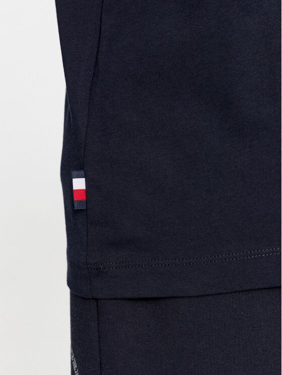 Tommy Hilfiger Tommy Hilfiger Majica dugih rukava MW0MW32620 Tamnoplava Slim Fit