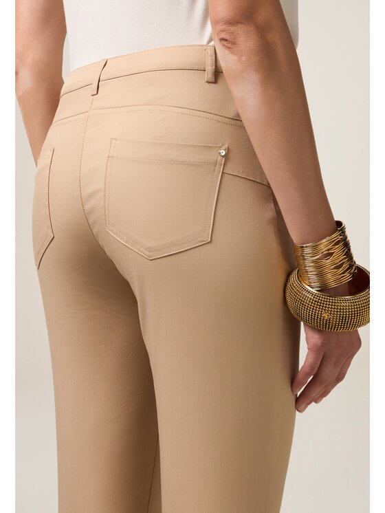 Oltre Oltre Pantaloni di tessuto P710R008476N002 Écru Slim Fit