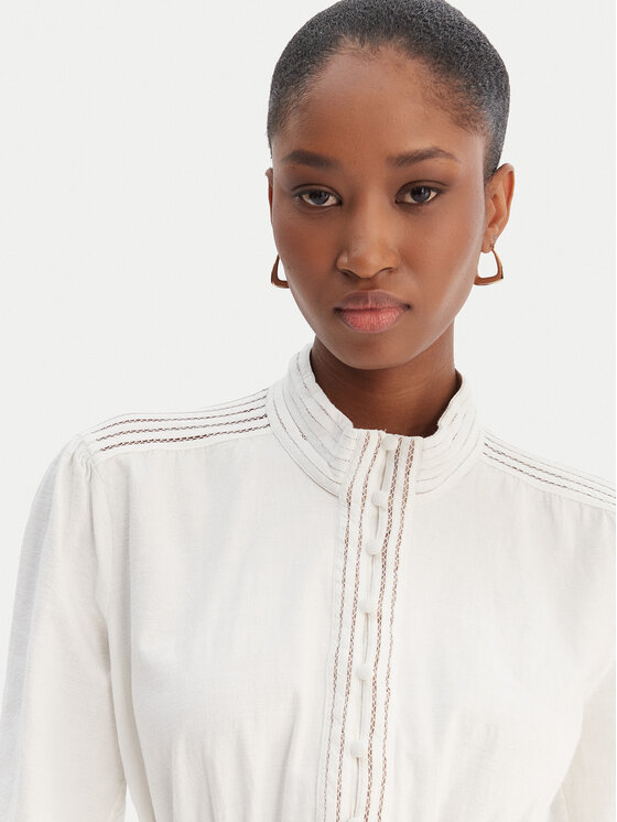 Silvian Heach Silvian Heach Vestito chemisier Kiuba PGP21110VE Bianco Regular Fit