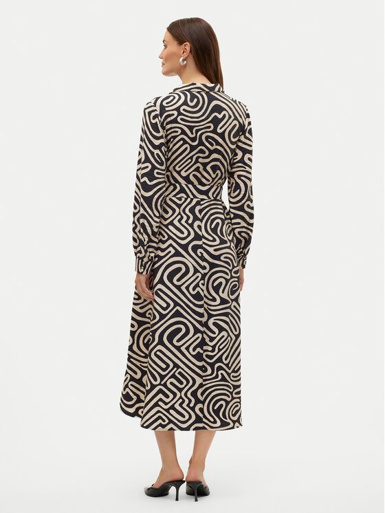 Vero Moda Vero Moda Rochie tip cămașă Vigdis 10323267 Negru Regular Fit