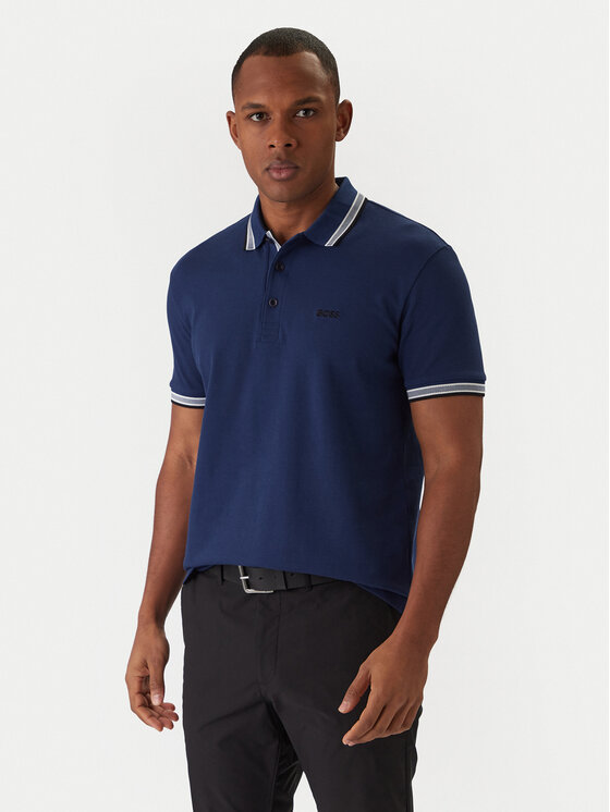 BOSS Tricou polo Paddy 50469055 Bleumarin Regular Fit