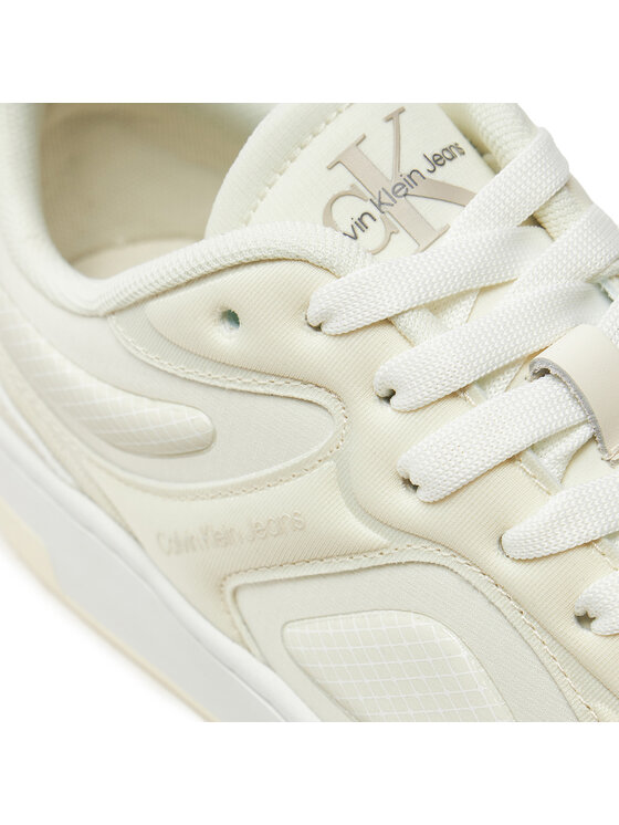 Calvin Klein Jeans Calvin Klein Jeans Sneakersy Basket Cupsole Low Mix In Mtl YW0YW01462 Bílá