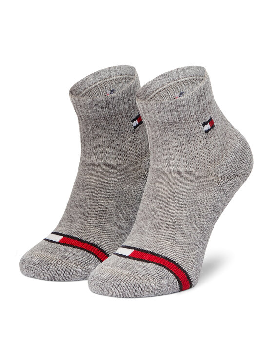 Tommy Hilfiger Tommy Hilfiger 2er-Set hohe Kindersocken 100002319 Grau