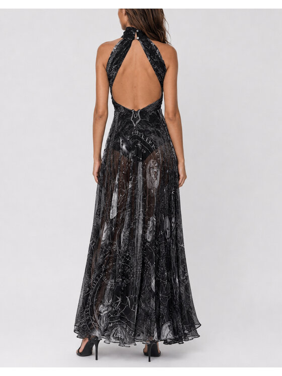 PHILIPP PLEIN PHILIPP PLEIN Večerní šaty 31403 Černá Regular Fit