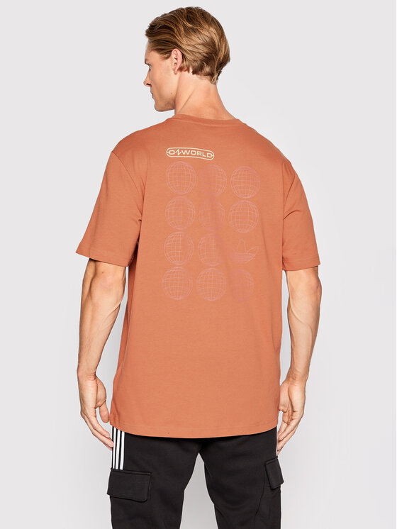 adidas adidas Marškinėliai Graphic Ozworld HL9232 Oranžinė Relaxed Fit