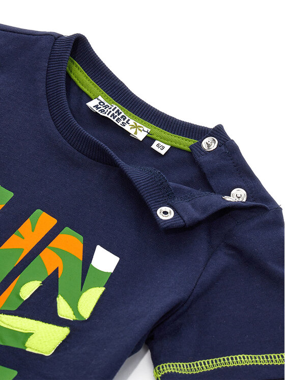 Original Marines Original Marines T-shirt DDP0368NM Tamnoplava Regular Fit