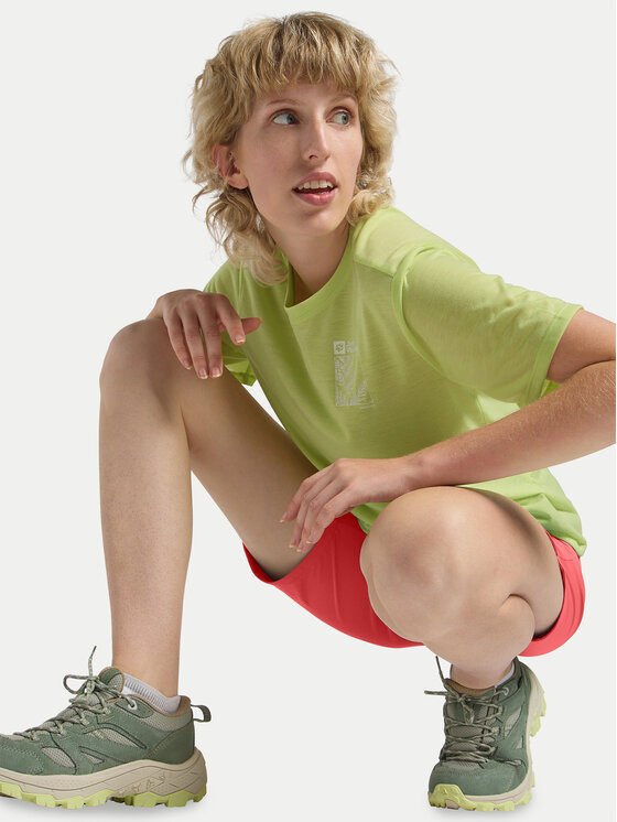Jack Wolfskin Jack Wolfskin Pantaloncini sportivi Hiking Alpine 1509141 Rosa Regular Fit