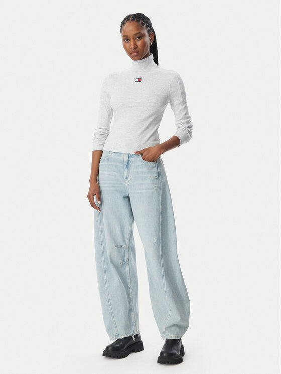 Tommy Jeans Tommy Jeans Halenka DW0DW23251 Šedá Slim Fit