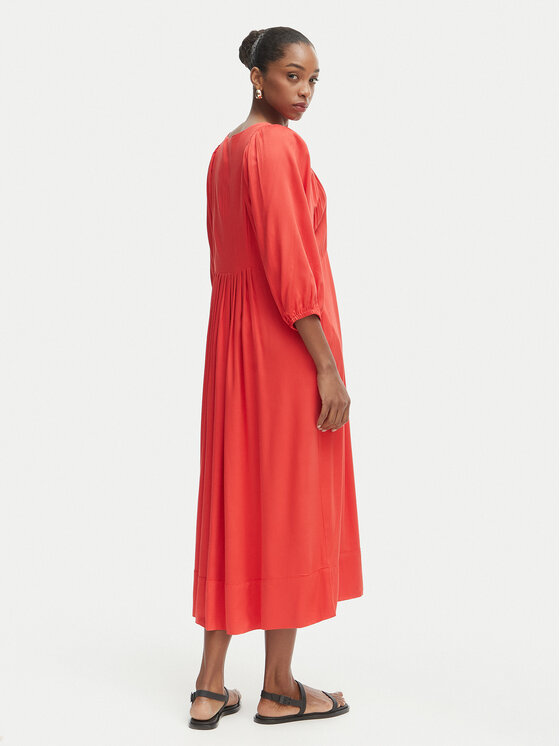 Iconique Iconique Vasaras kleita Emma IC26-090 Sarkans Relaxed Fit